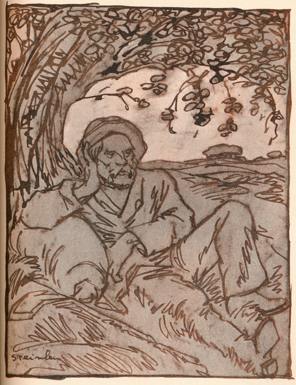 Vagabond, c1879-1914, 1914 od Théophile Alexandre Steinlen