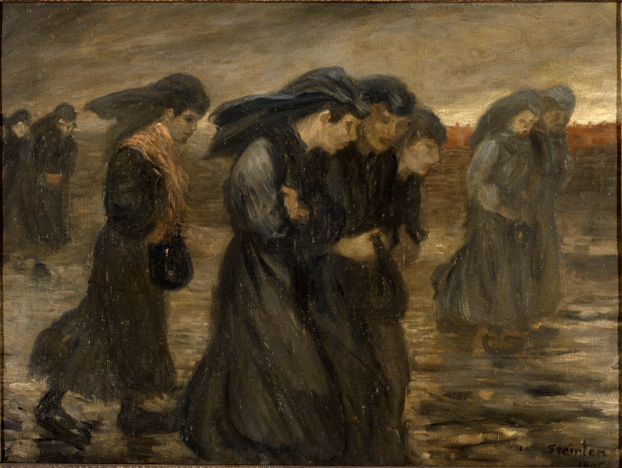 Návrat dělníků Návrat dělníků, 1903. od Théophile Alexandre Steinlen