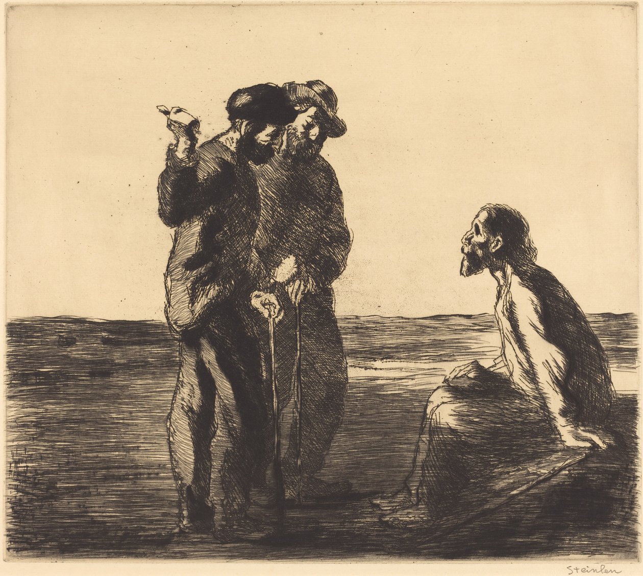 Tři společníci Tři společníci, 1912. od Théophile Alexandre Steinlen