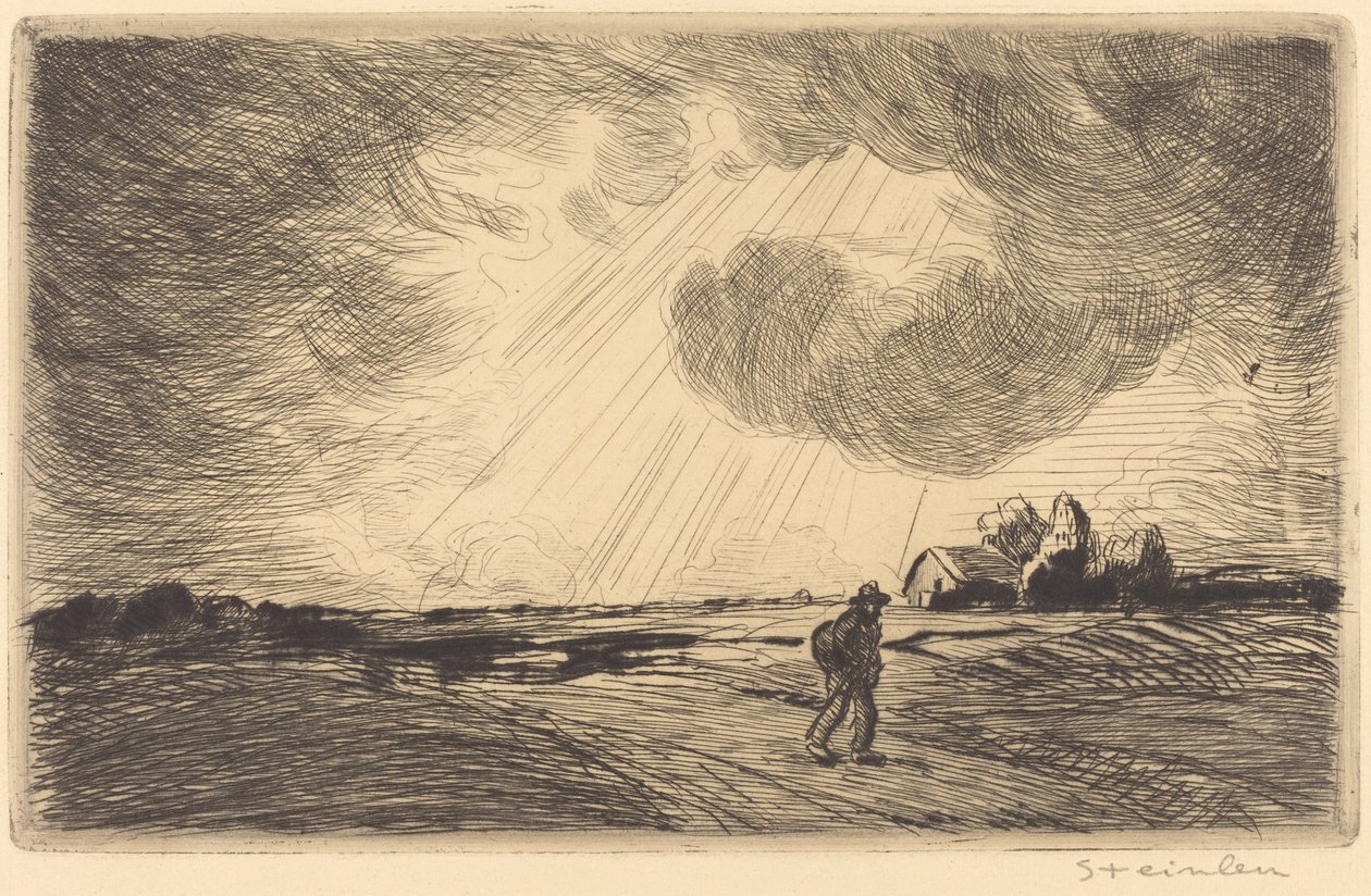 Bouřka od Théophile Alexandre Steinlen