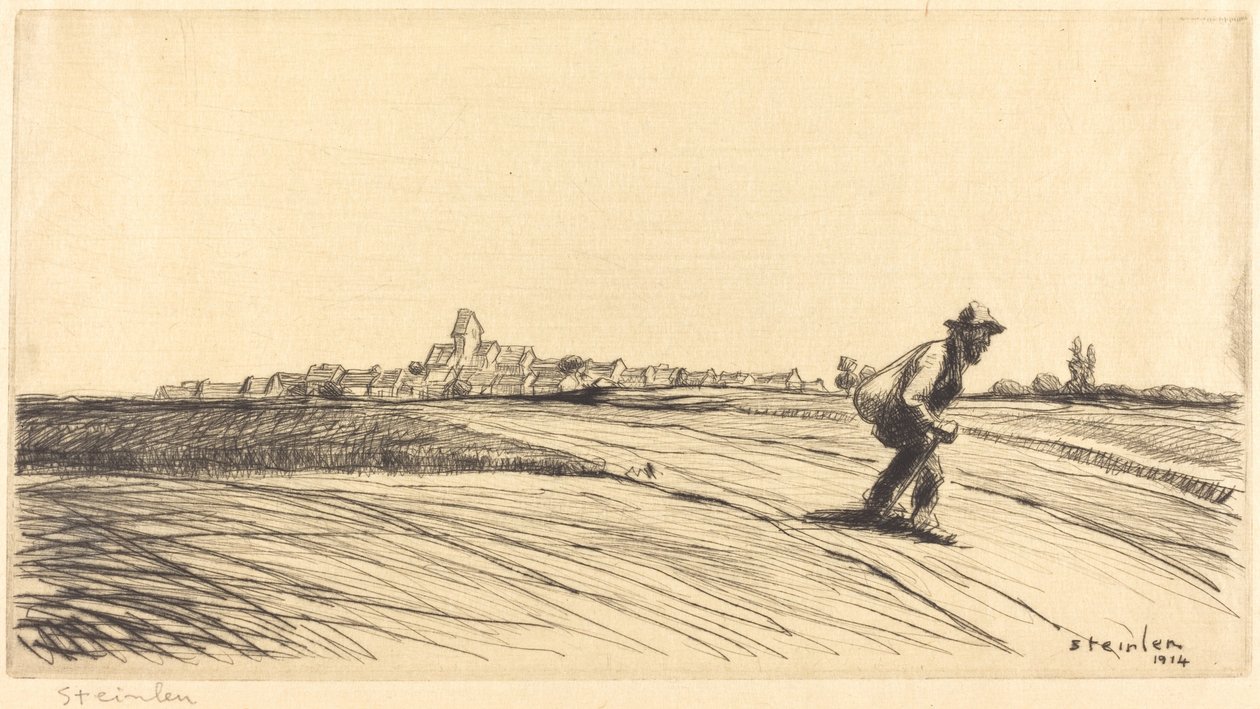 Tramp s Bundle Tulák s taškou, 1914. od Théophile Alexandre Steinlen