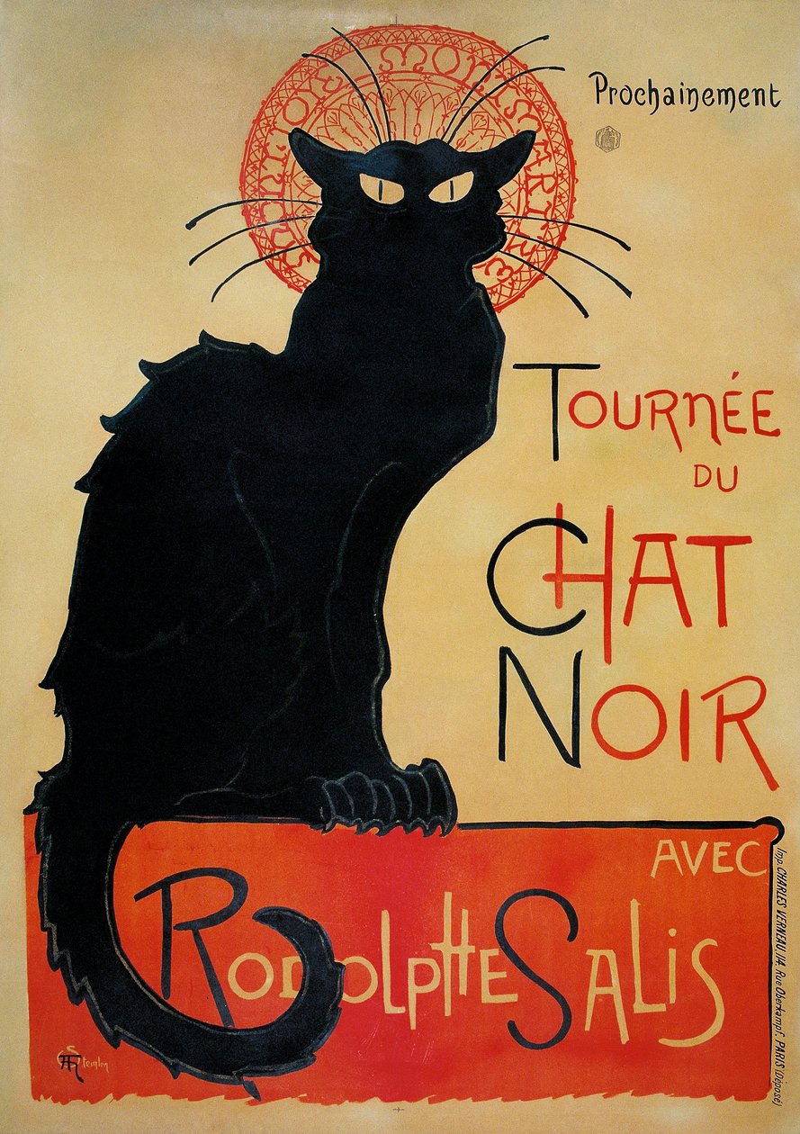 Tour Black Cat od Théophile Alexandre Steinlen