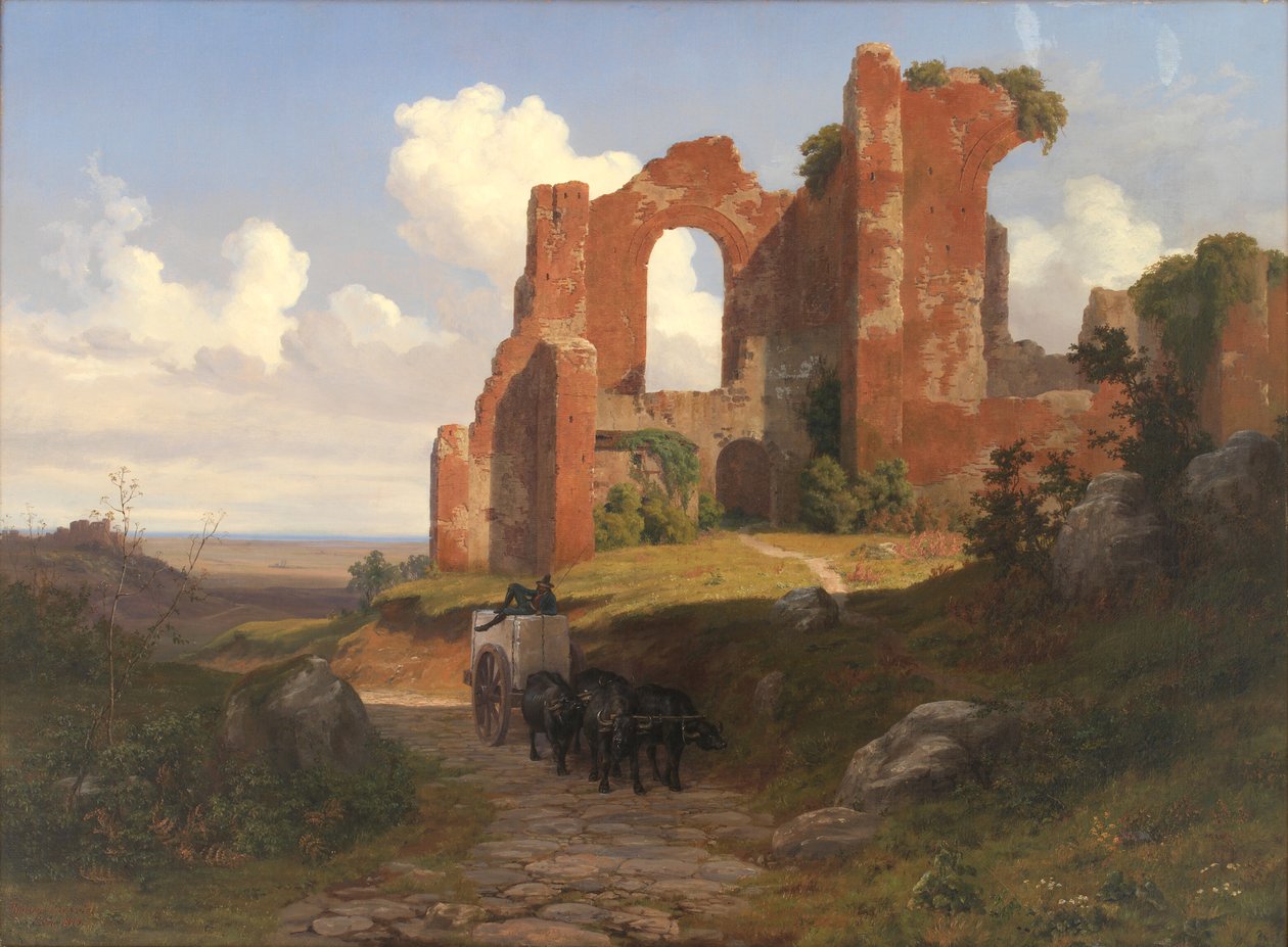 Pohled na Terme di Caracalla v Římě od Thorald Læssøe