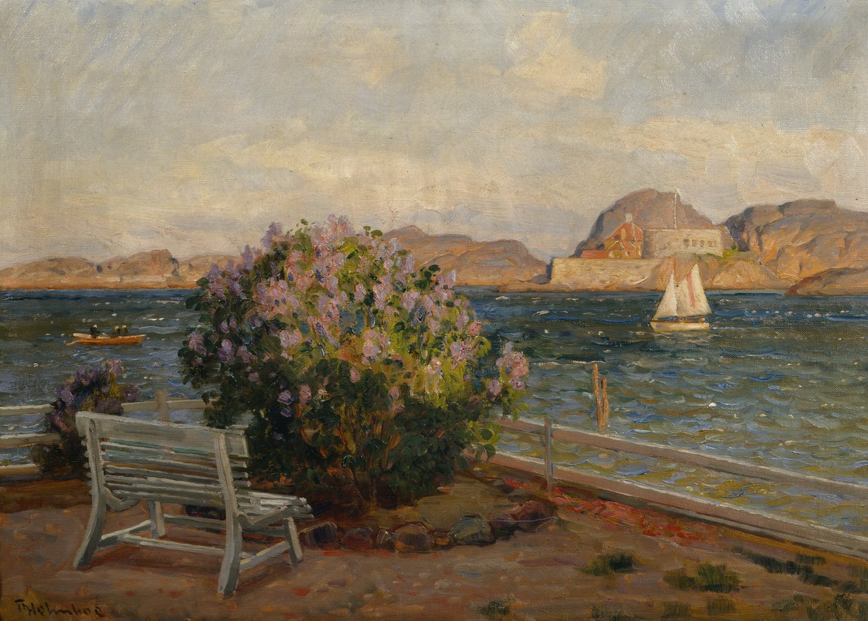 Ze Stavernu (olej na plátně) od Thorolf Holmboe