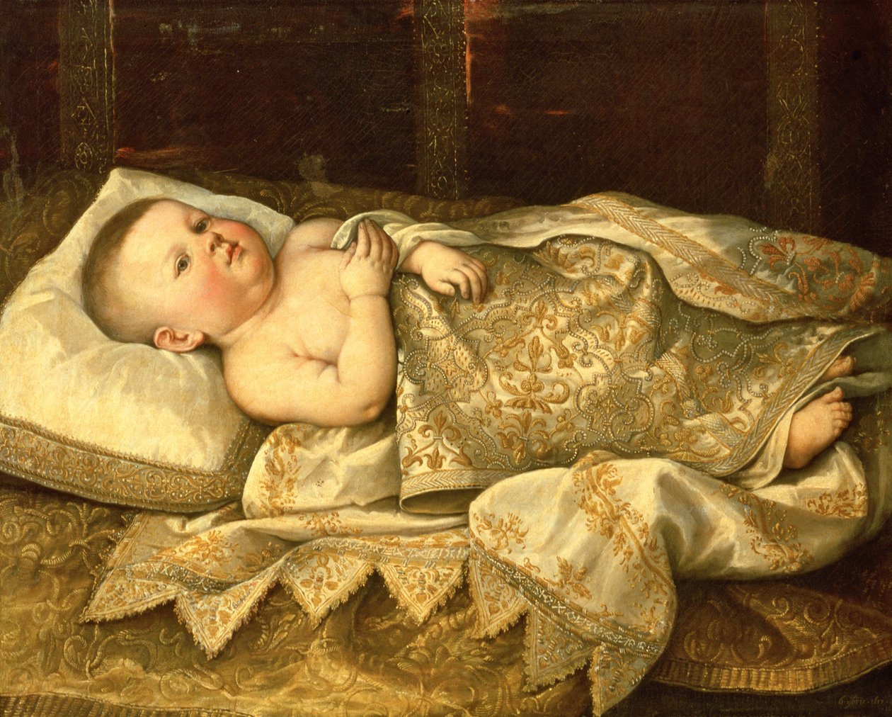 Portrét prince Leopolda de Medici jako nemluvně od Tiberio di Tito