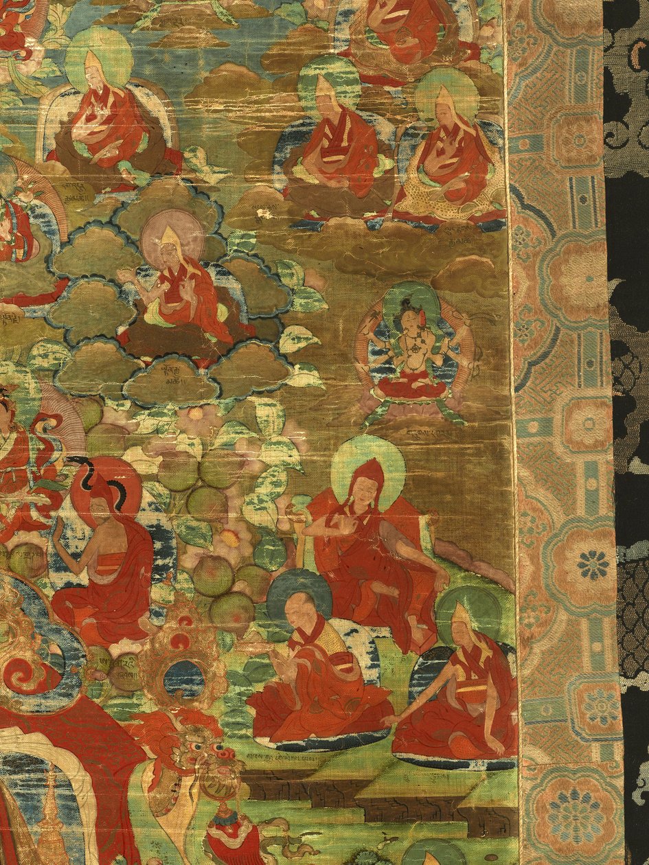 Detail třetího pančhenlamy Losan Penden Yeshe od Tibetan School