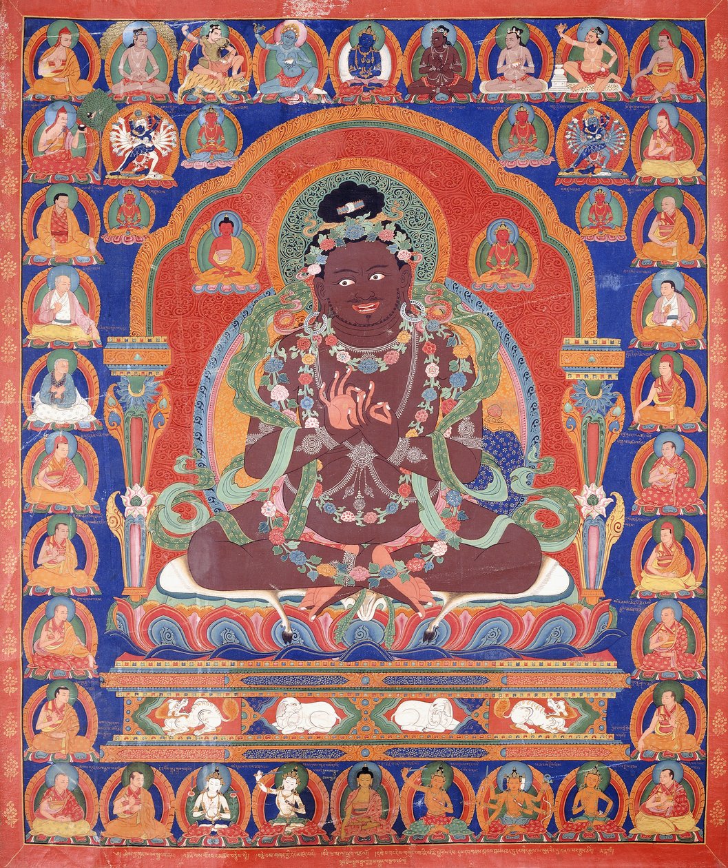 Thang-Ka zobrazující Mahasiddha Bir Va Pa, c. 1600 od Tibetan School