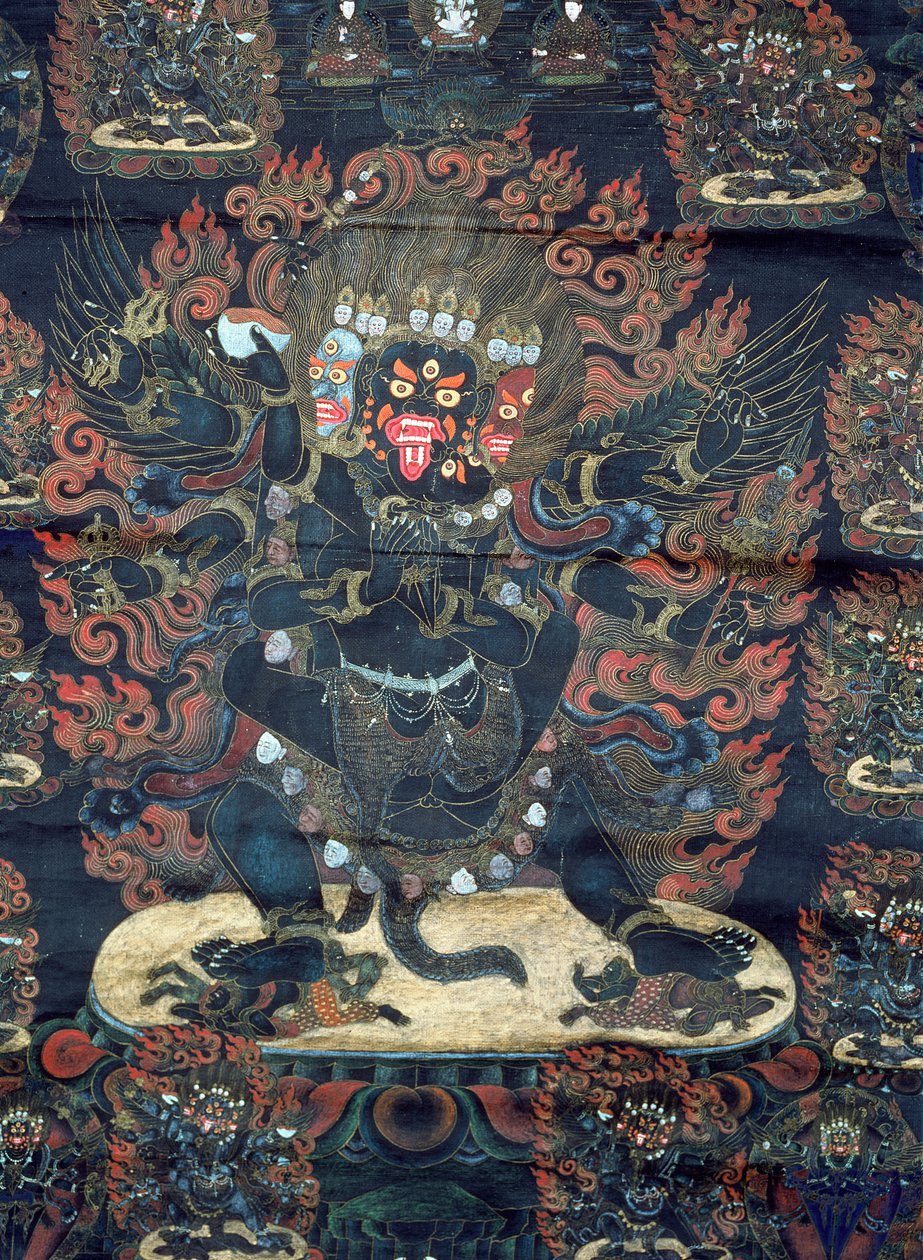 Mandala (malovaný pergamen) od Tibetan School