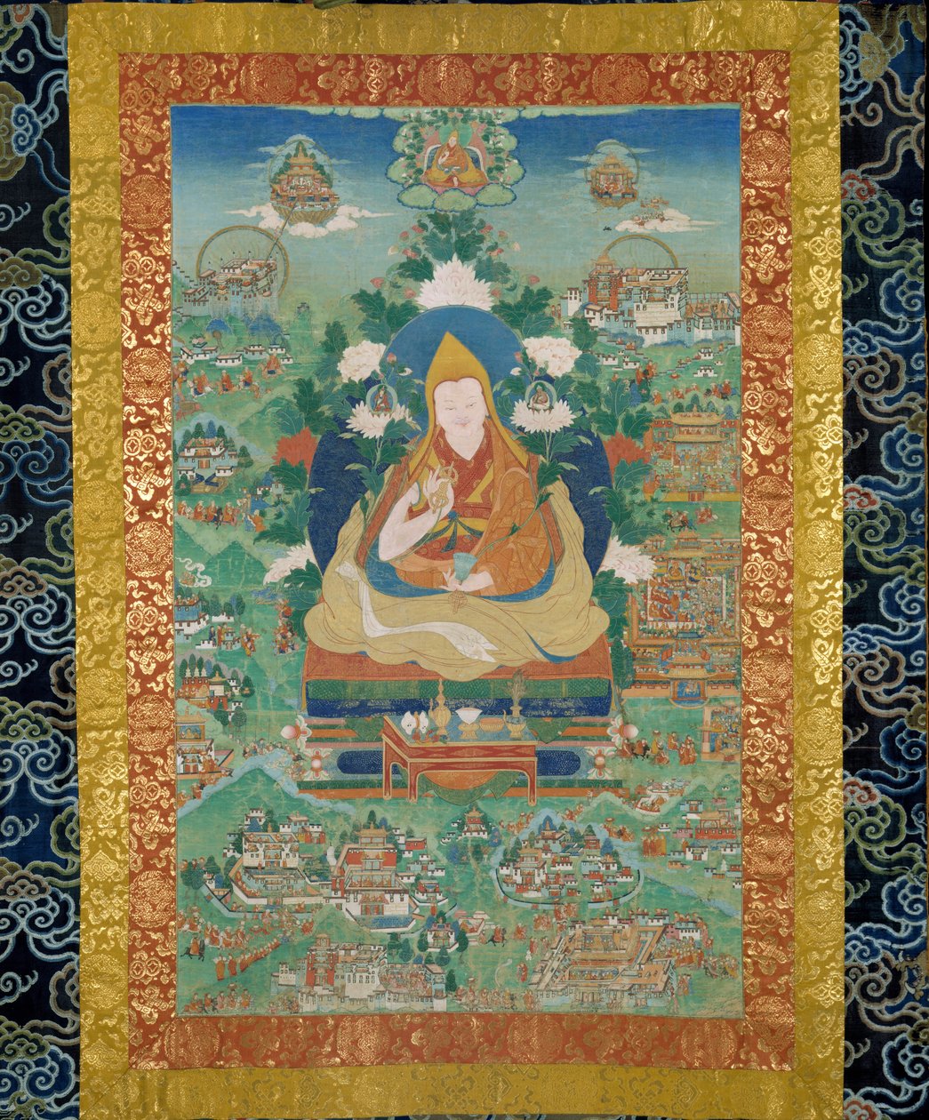 Ngawang Lobsang Gyatso 1617-1682, 5. dalajlama, 18. stol. od Tibetan culture.
