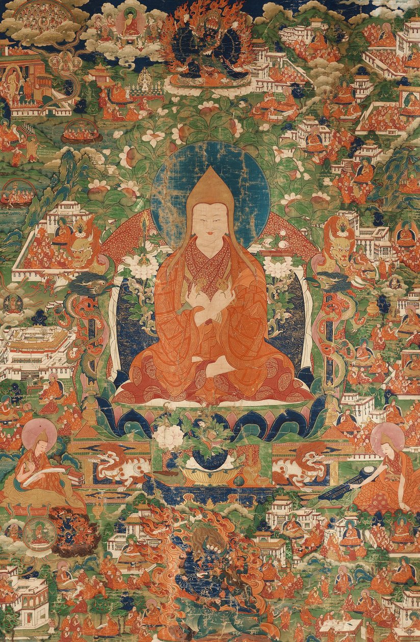 Tsongkhapa, konec 18. – počátek 19. století. od Tibetan culture.