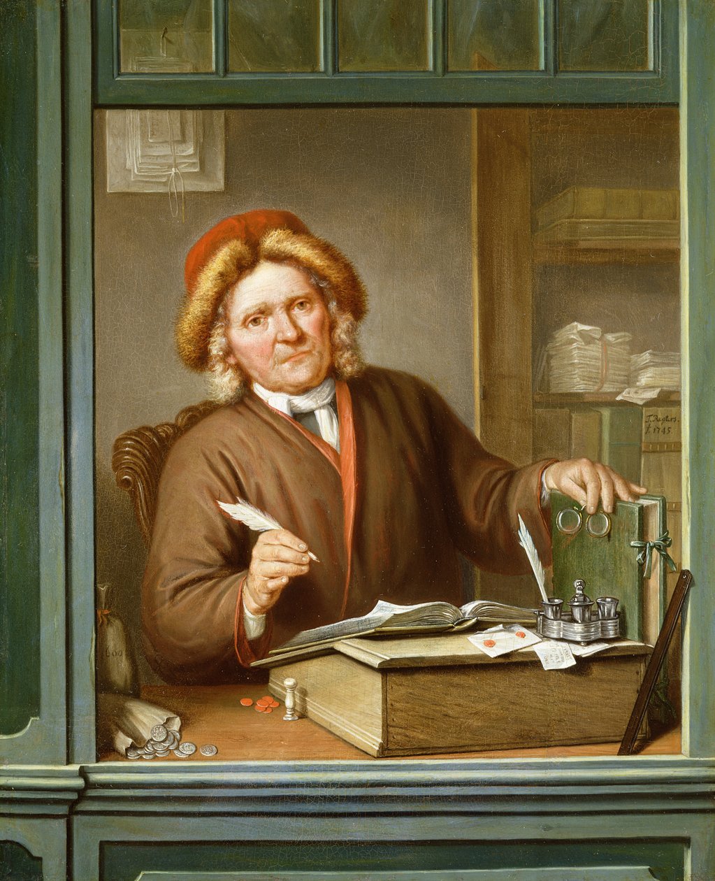 Výběrčí daní, 1745 od Tibout Regters