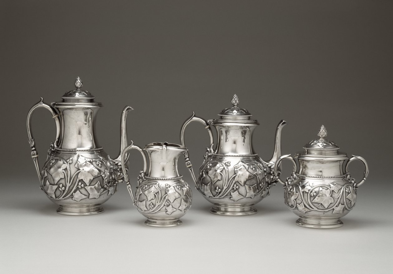 Coffee and Tea Service, Tiffany and Company, 1856-59 (stříbrná) od Tiffany and Company Tiffany and Company