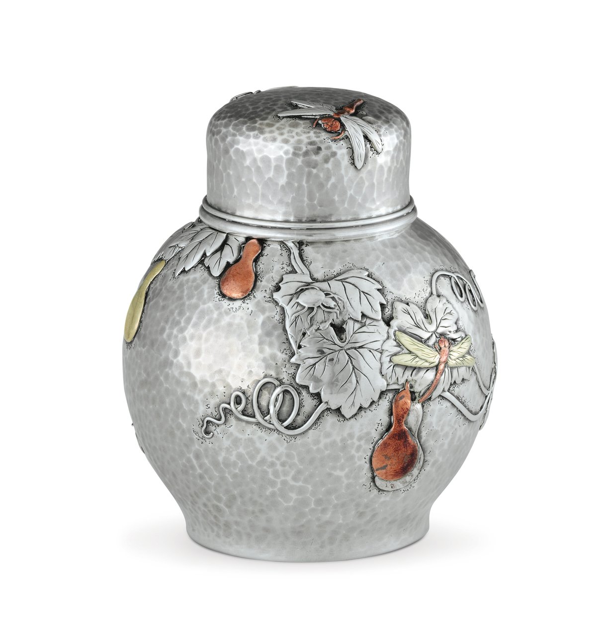Čajová krabice, cca 1880 (stříbro a smíšený kov) (viz také 703374) od Tiffany and Company