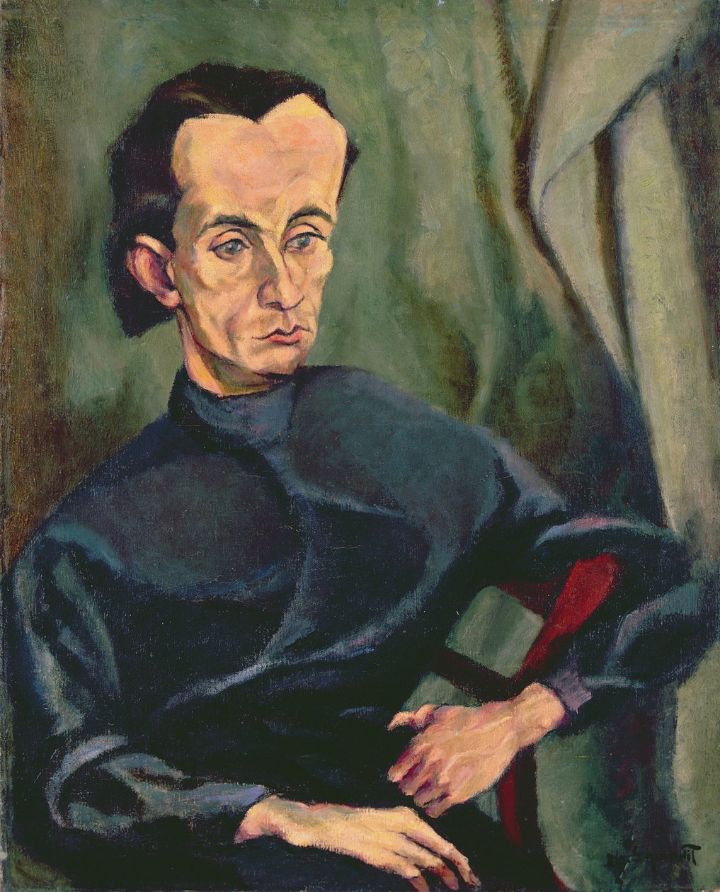 Portrét Lasjose Kassaka (1887-1967) od Tihonyi Lajos
