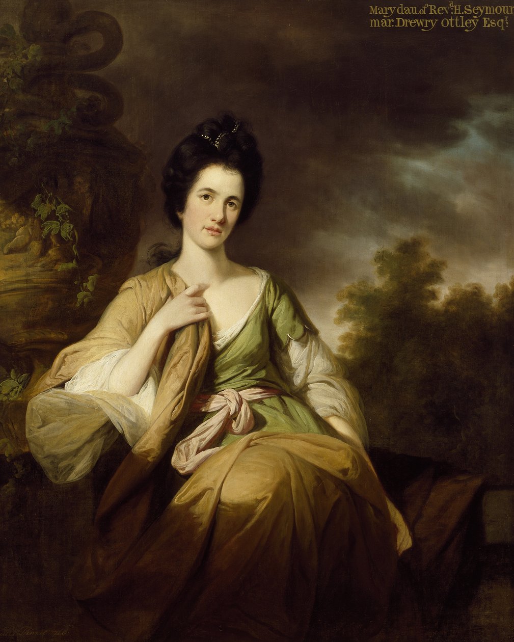 Paní Drewry Ottley, 1768 od Tilly Kettle