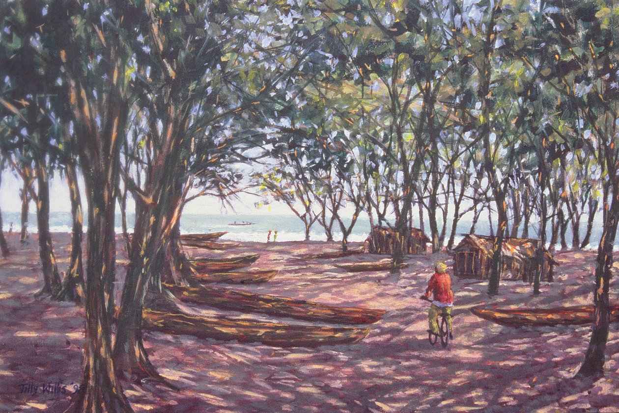 Boat Yard, Kafountine, 1998 od Tilly Willis