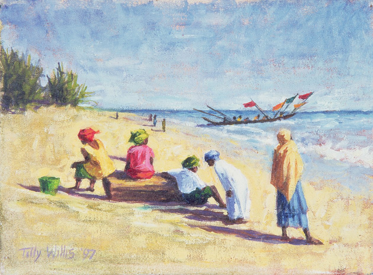 Pláž v Abene, Senegal, 1997 od Tilly Willis