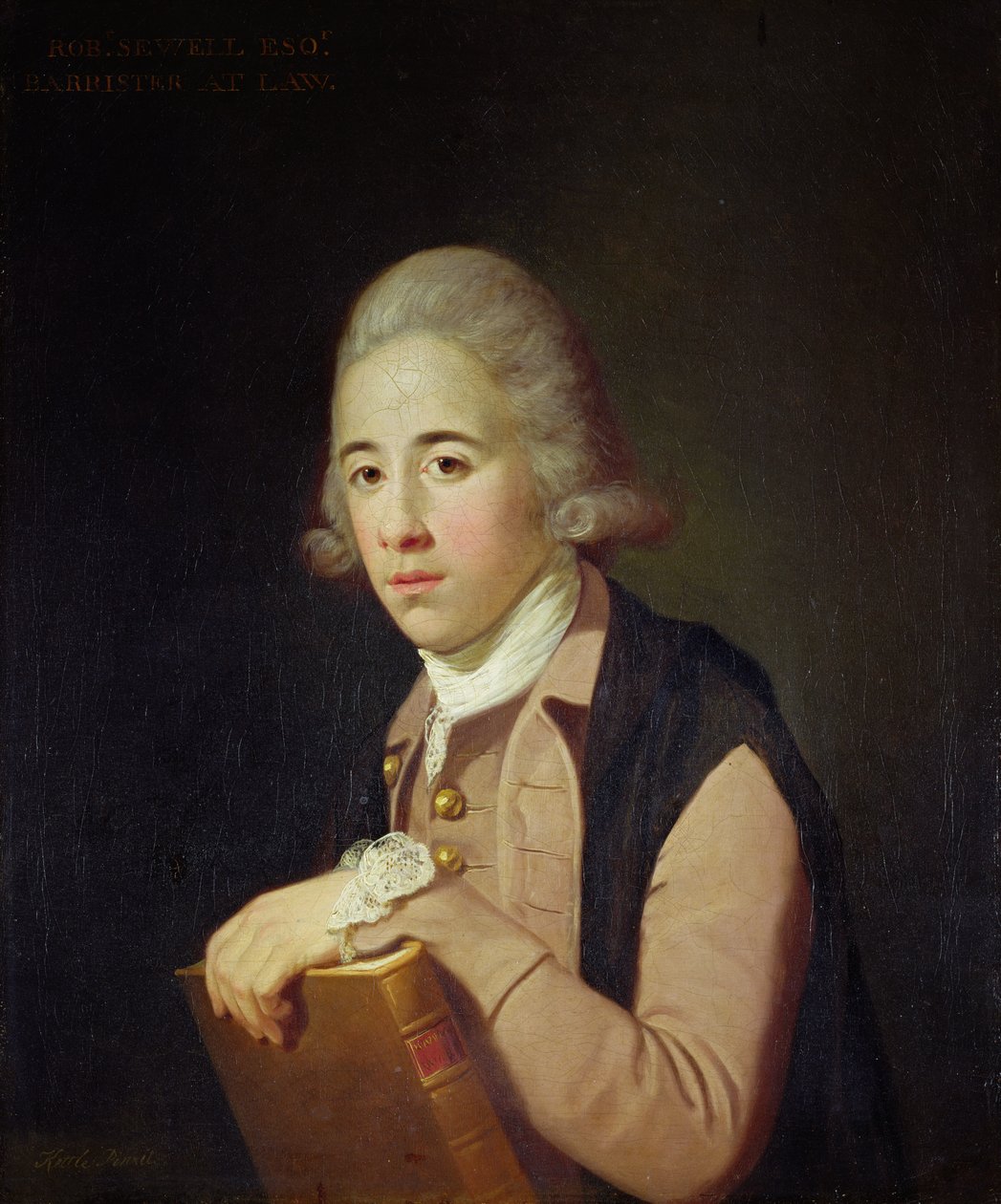 Portrét Roberta Sewella (nar. 1735) kolem roku 1762 (olej na plátně) od Tilly Kettle
