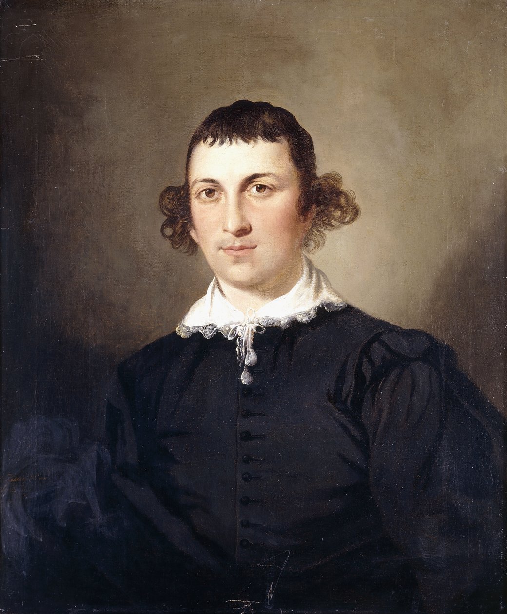 Portrét gentlemana, pravděpodobně pana Lytea, v kostýmu Black Van Dyke, 1769 od Tilly Kettle