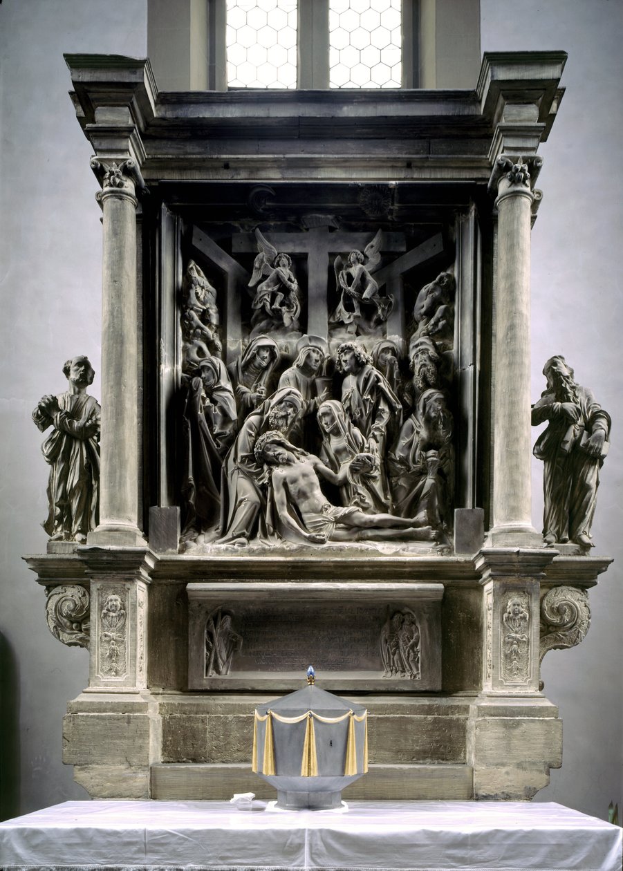 Oltářní obraz zobrazující Oplakávání Krista, c.1526 od Tilman Riemenschneider