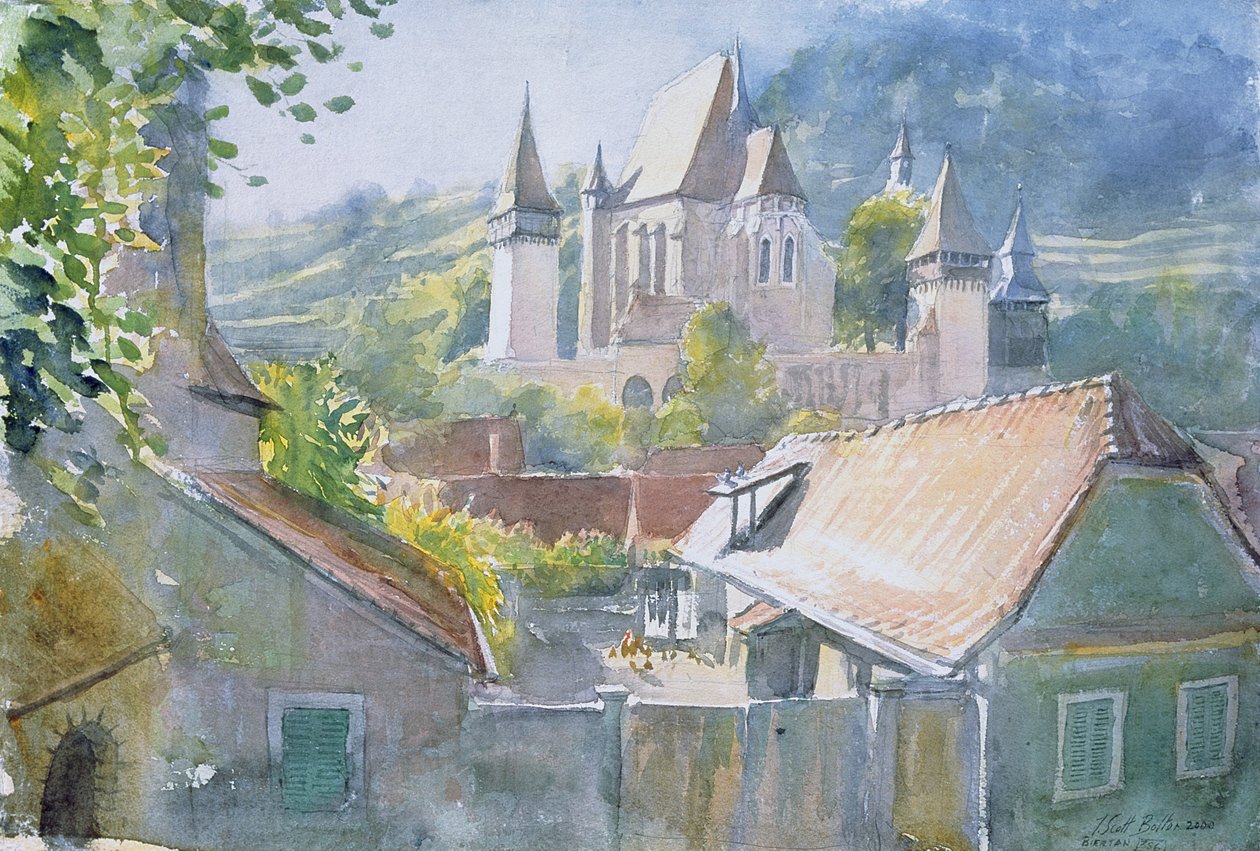 Biertan, Transylvánie, 2000 (wc na papíře) od Tim Scott Bolton
