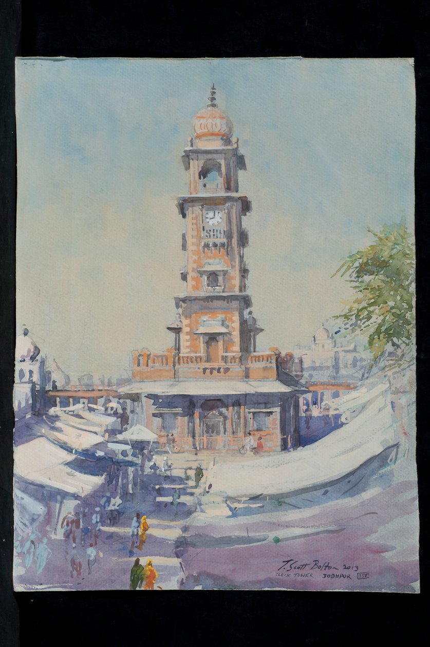 Věž s hodinami, Jodhpur, 2013 od Tim Scott Bolton