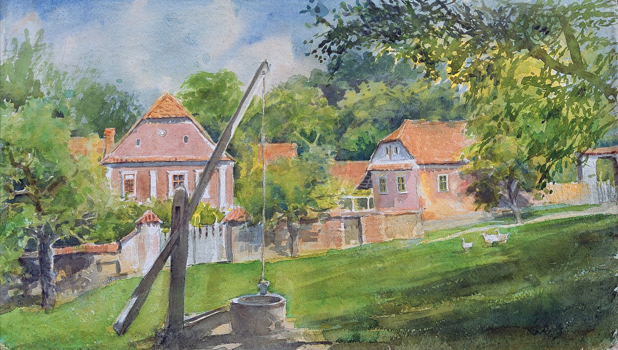 Mesendorf, Transylvánie, 2001 (wc na papíře) od Tim Scott Bolton