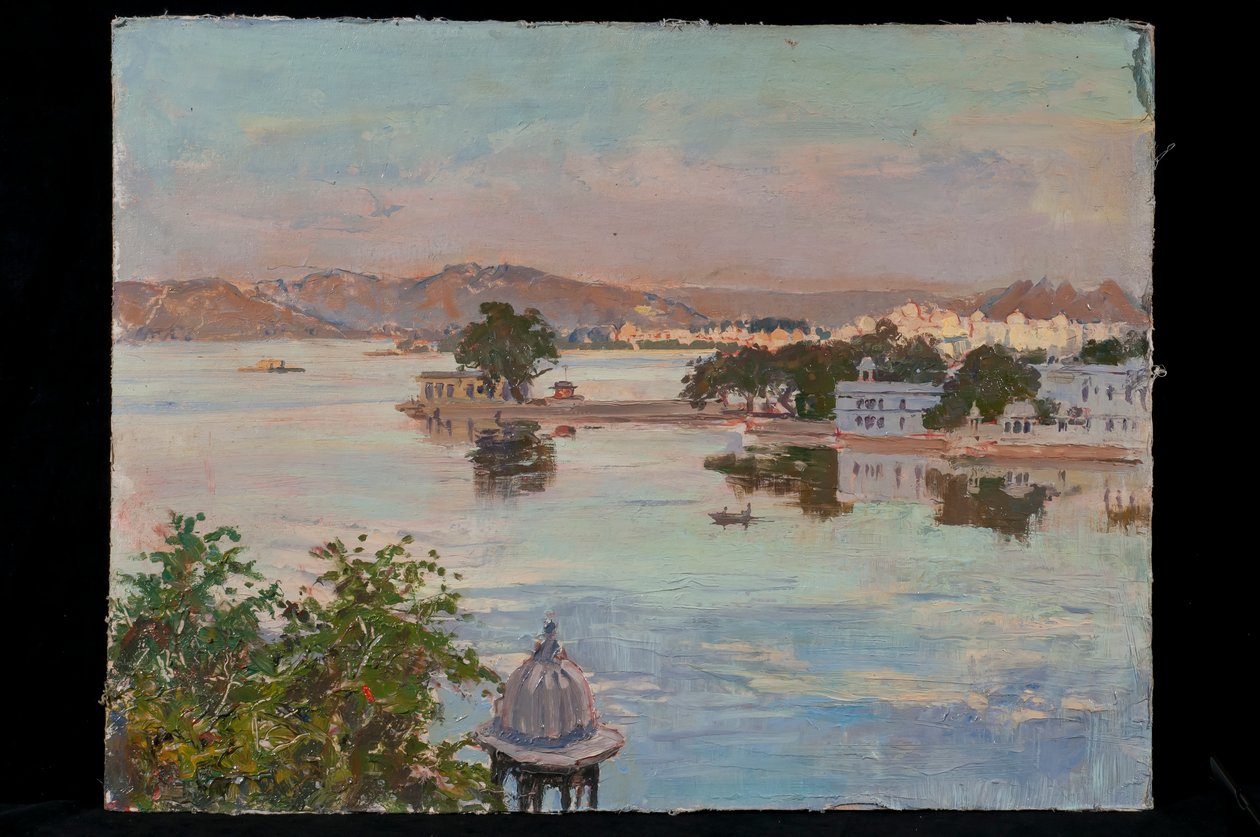 Udaipur, jezero Pichola od Tim Scott Bolton