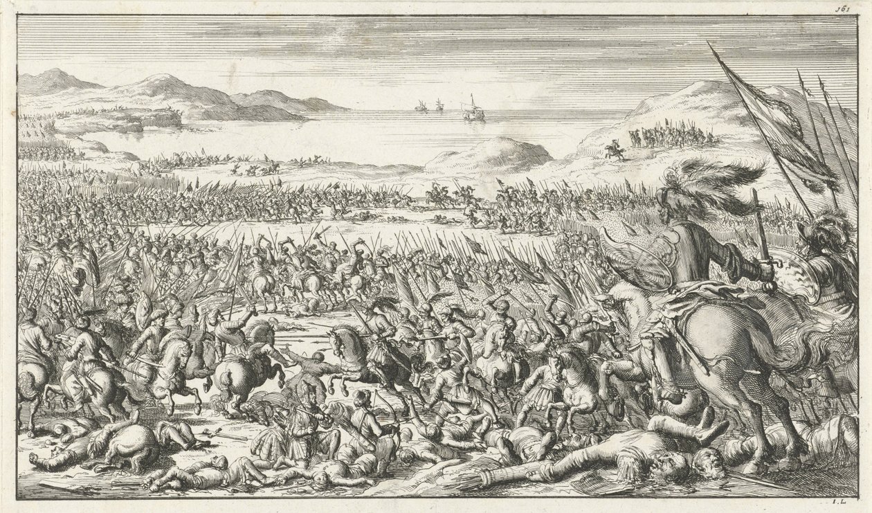 Bitva u Ascalonu 12. srpna 1099 1683 od Timotheus Ten Hoorn