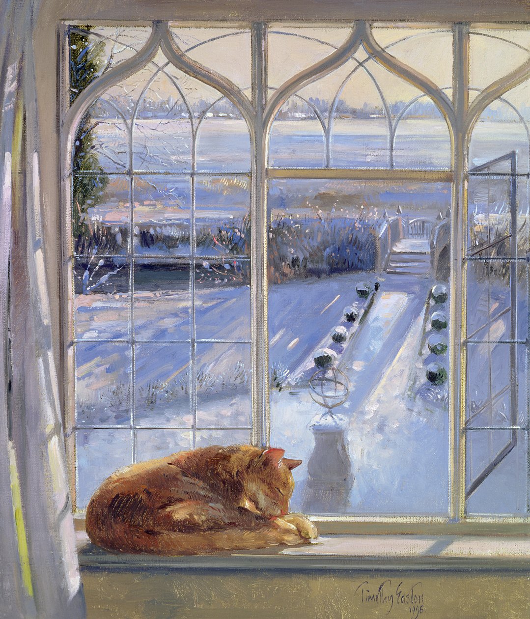 Sluneční hodiny a Cat od Timothy Easton