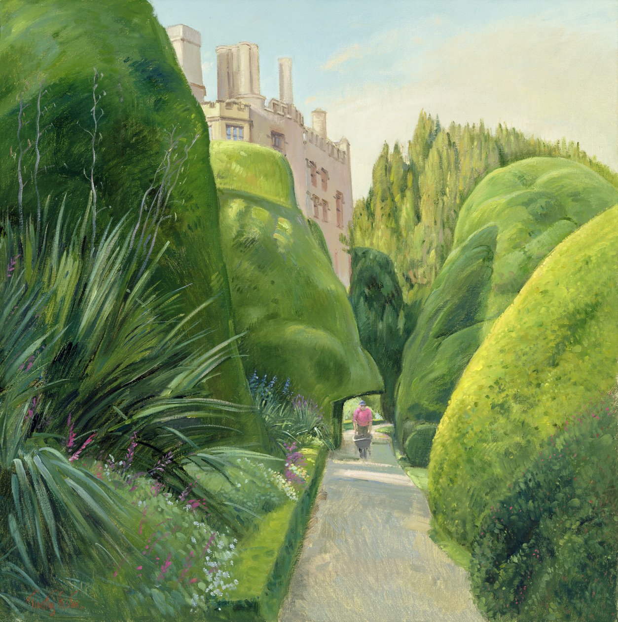Stezka Topiary, hrad Powis od Timothy Easton