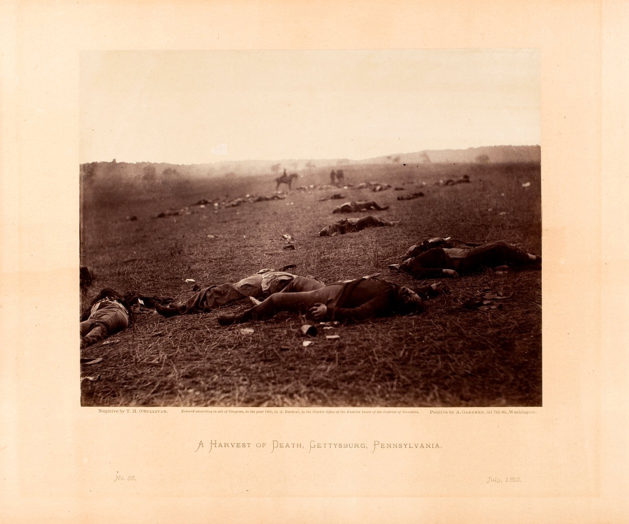 Sklizeň smrti, Gettysburg, Pennsylvania od Timothy H. OSullivan