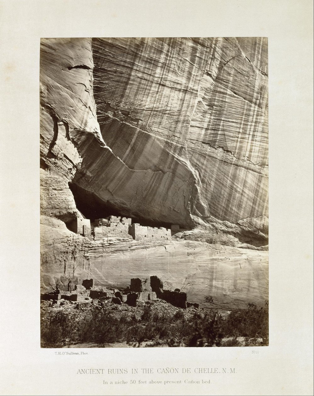 Starodávné ruiny v Cañon de Chelle, N.M. (území) od Timothy H. OSullivan