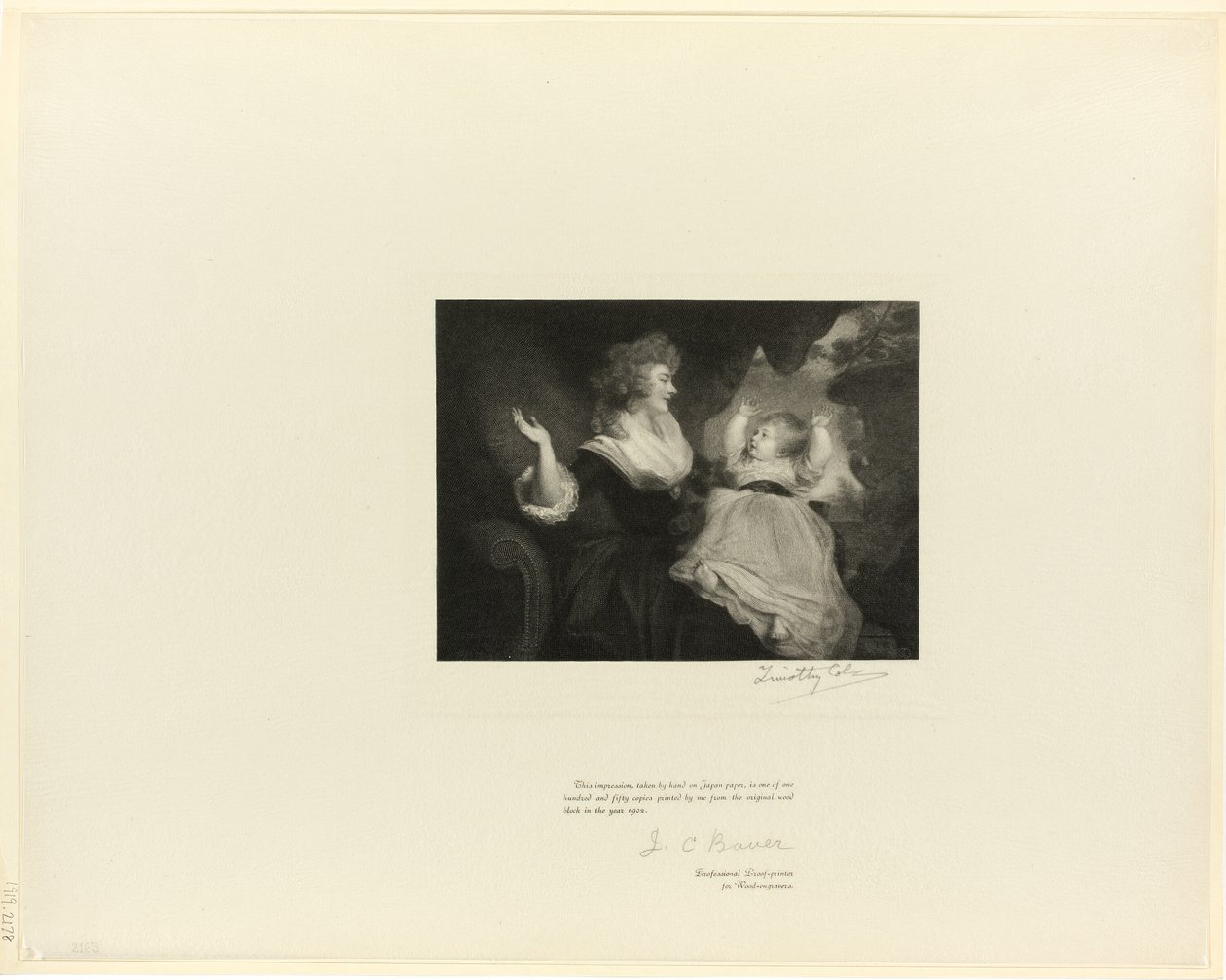 Vévodkyně z Devonshire a dítě ze starých anglických mistrů od Timothy Cole
