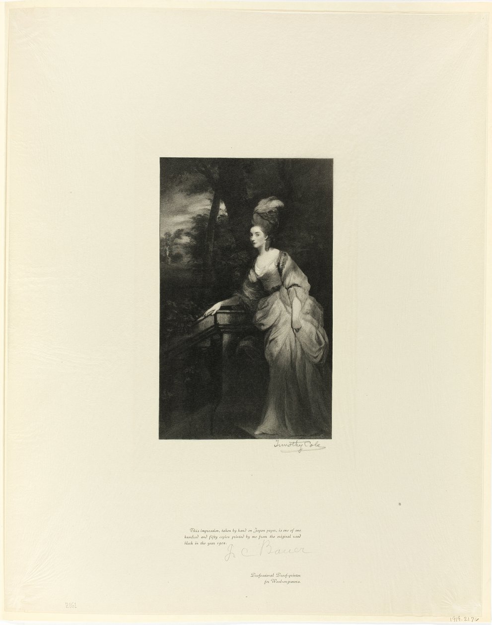 Georgiana, vévodkyně z Devonshire, ze starých anglických mistrů od Timothy Cole