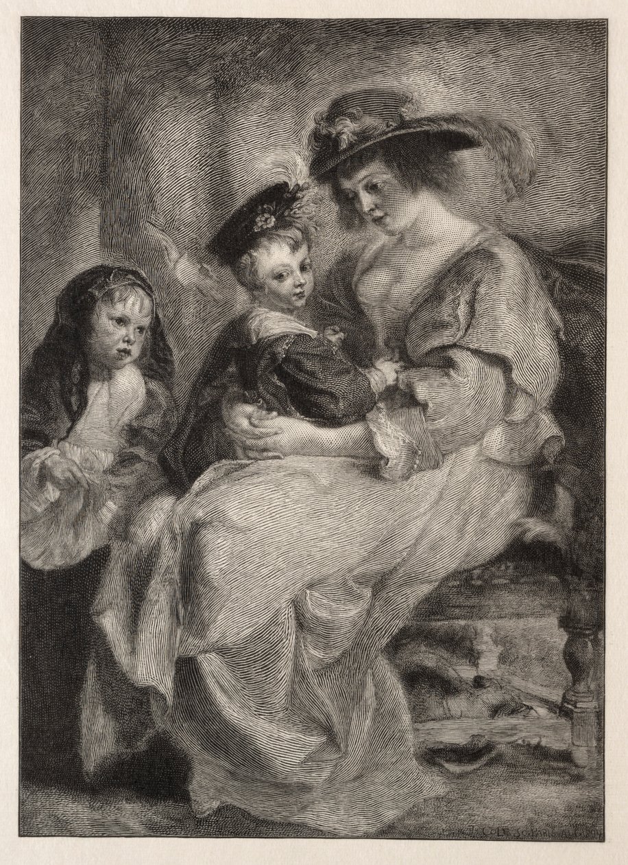 Helen Fourment a její děti, 1894. od Timothy Cole