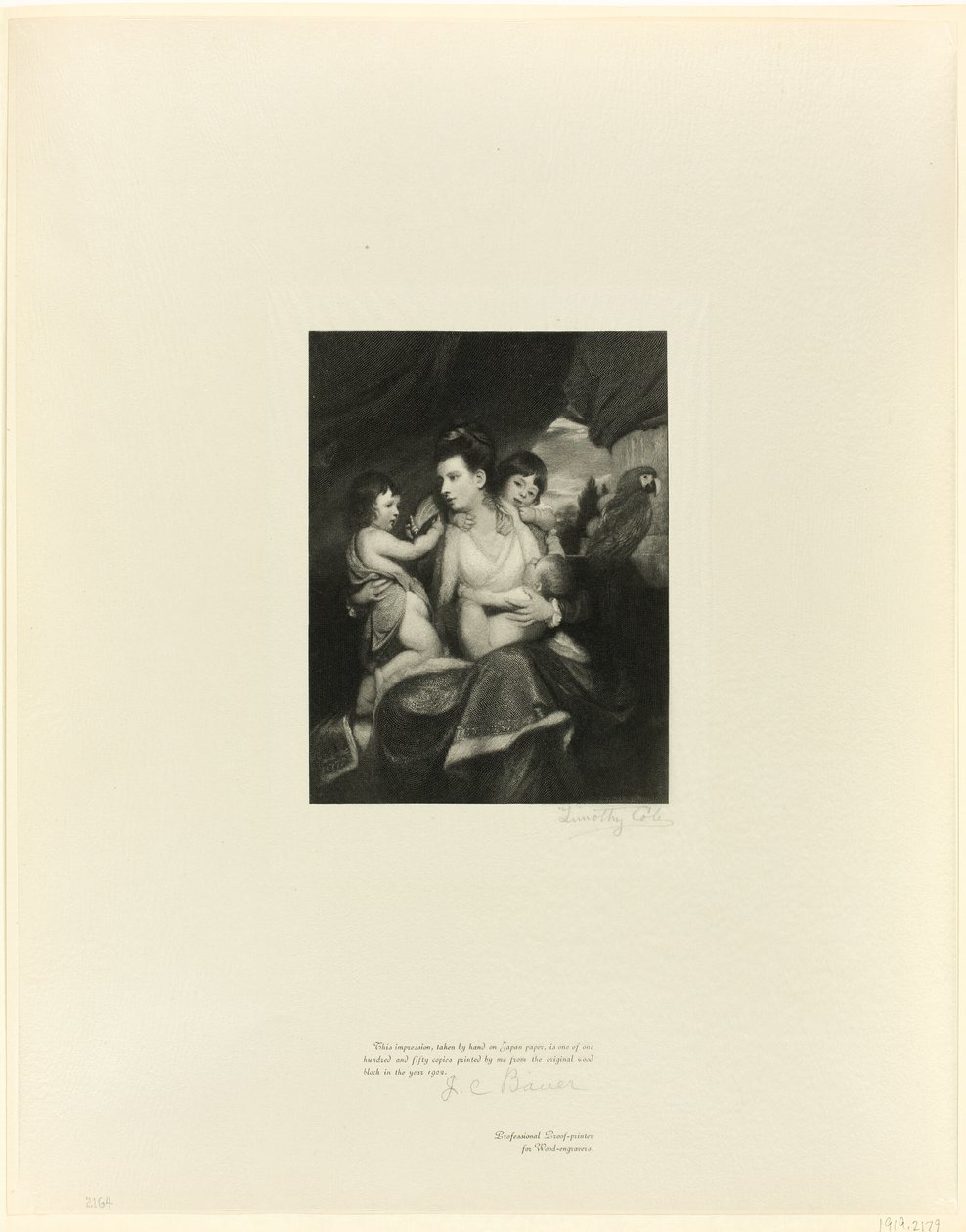 Lady Cockburn a rodina, od Old English Masters od Timothy Cole