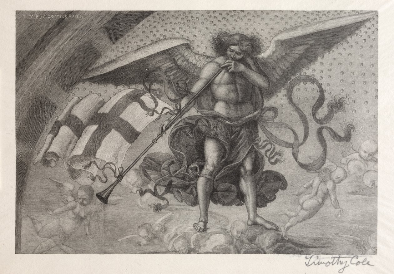 Staří italští mistři: Anděl troubí na trubku, 1888-1892. od Timothy Cole