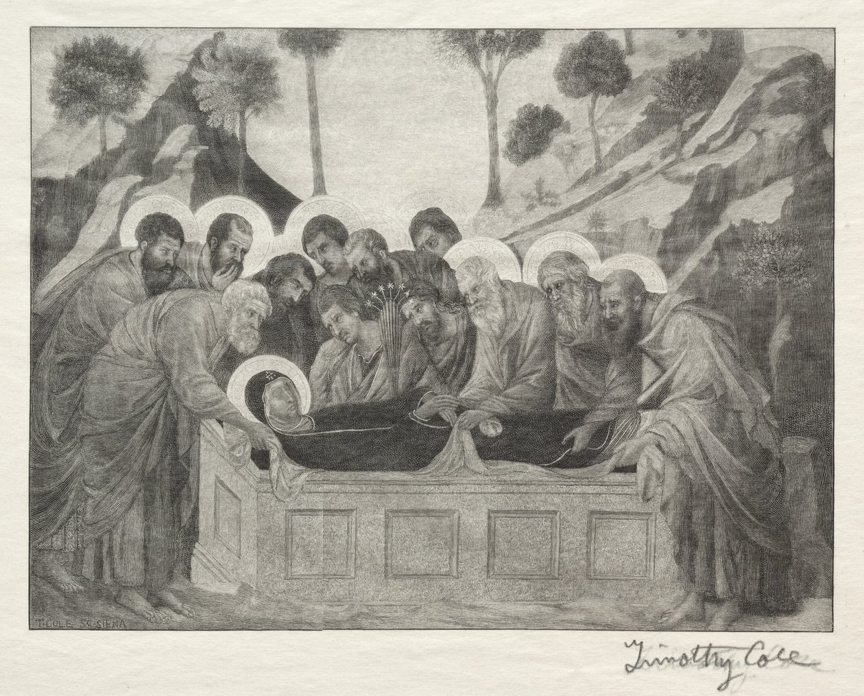 Staří italští mistři: Pohřeb Panny Marie, 1888-1892. od Timothy Cole