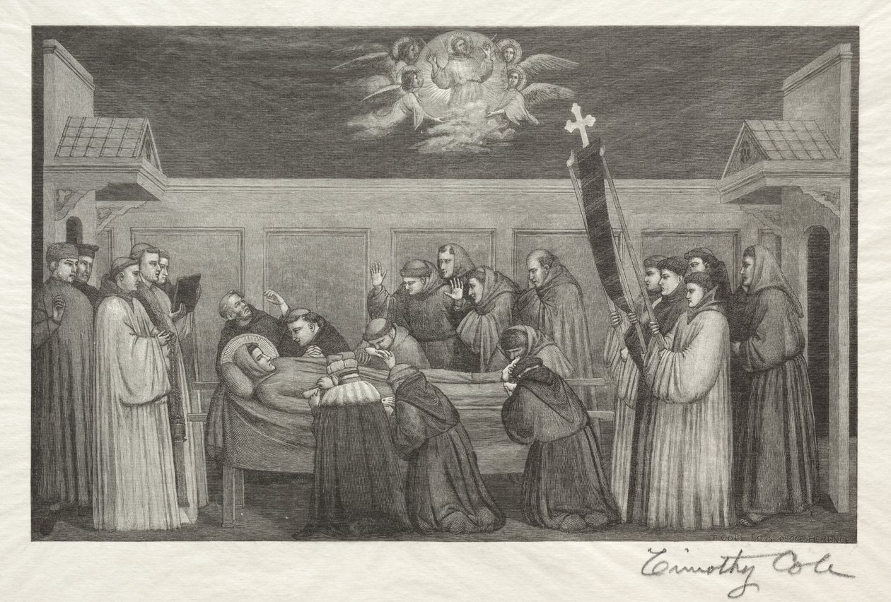 Staří italští mistři: Smrt svatého Františka, 1888-1892. od Timothy Cole