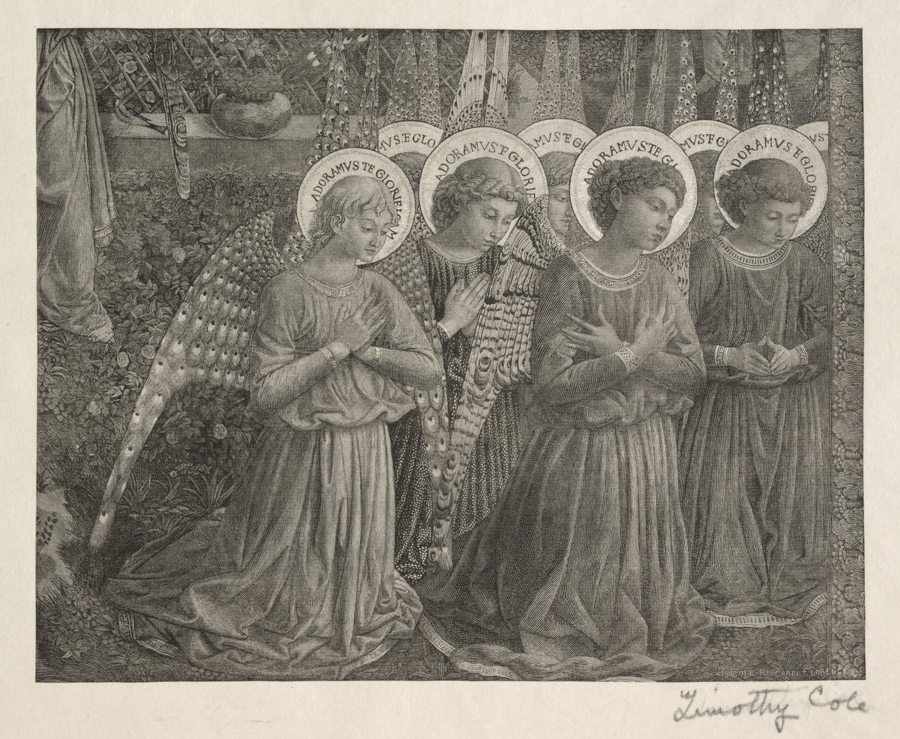 Staří italští mistři: Skupina andělů, 1888-1892. od Timothy Cole