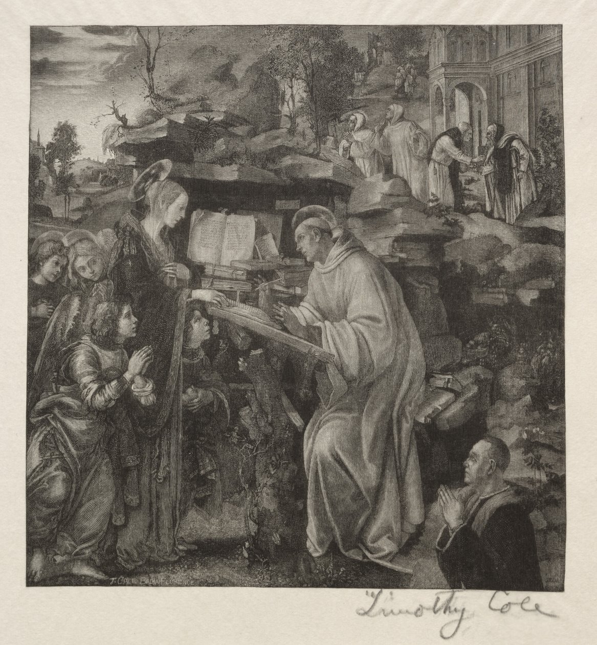Staří italští mistři: Madona se zjevuje sv. Bernardovi, 1888-1892. od Timothy Cole