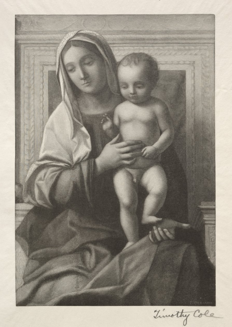Staří italští mistři: Madonna a dítě, 1888-1892. od Timothy Cole