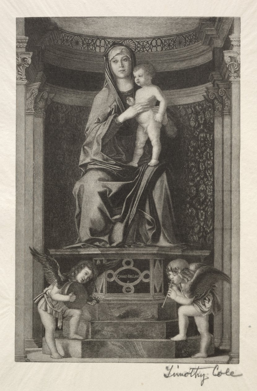 Staří italští mistři: Madonna a dítě, 1888-1892. od Timothy Cole