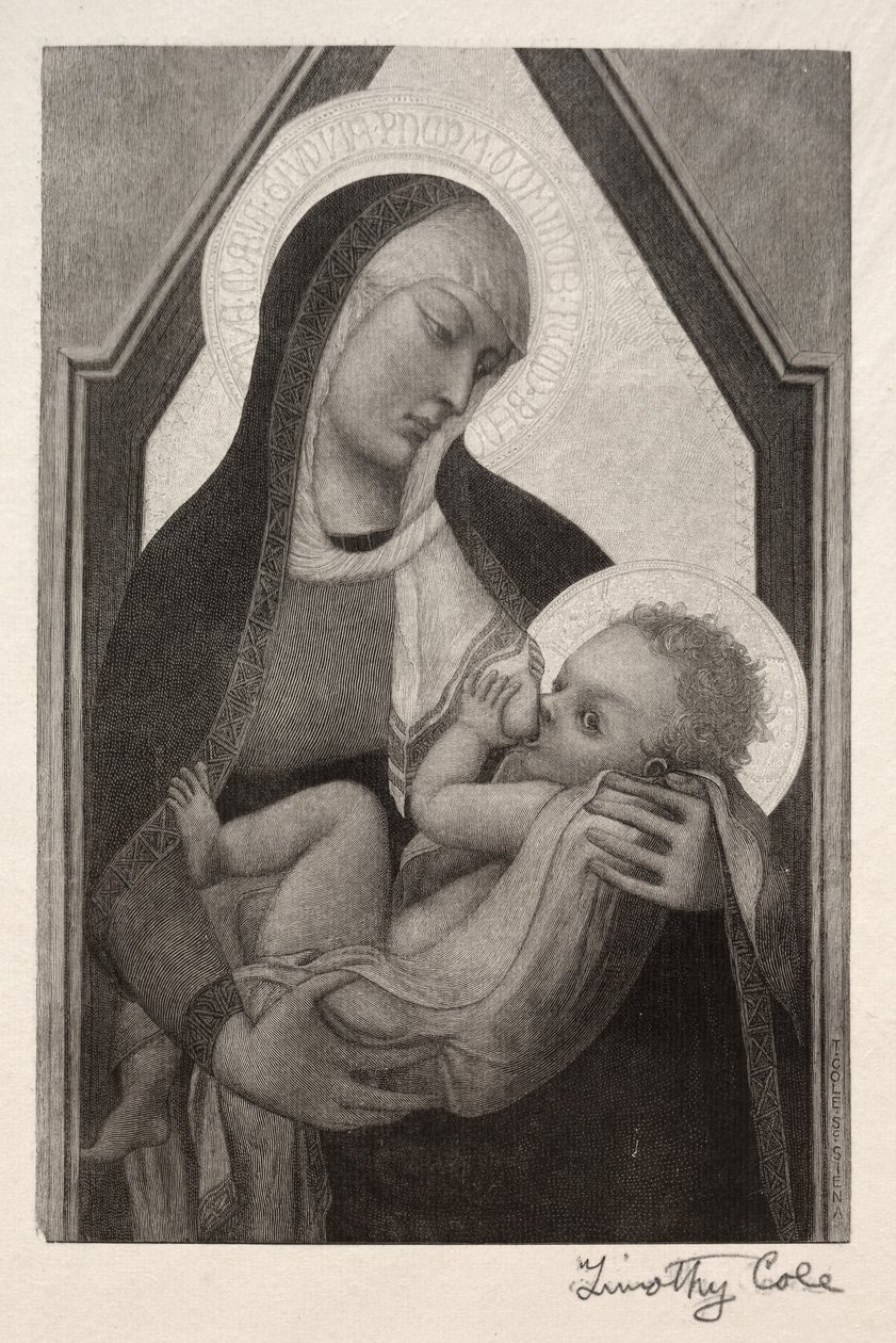 Staří italští mistři: Madonna a dítě, 1888-1892. od Timothy Cole
