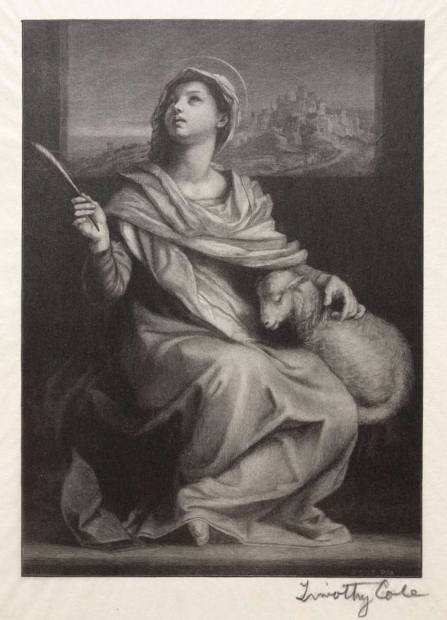 Staří italští mistři: Svatá Anežka, 1888-1892. od Timothy Cole