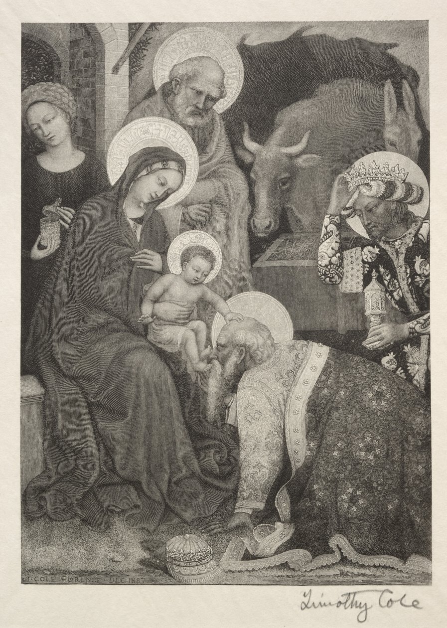 Staří italští mistři: Klanění tří králů, 1887. od Timothy Cole