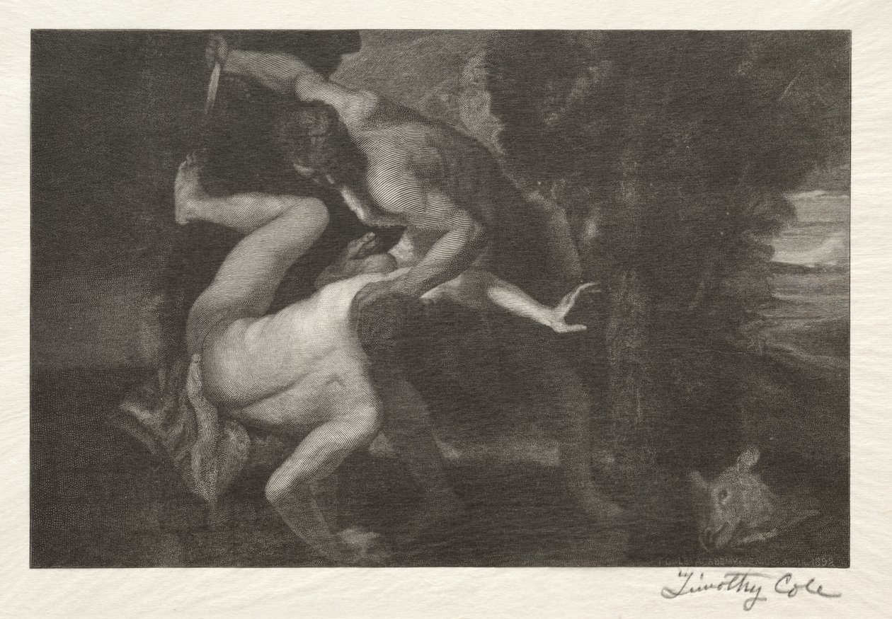 Staří italští mistři: Smrt Abela, 1892. od Timothy Cole