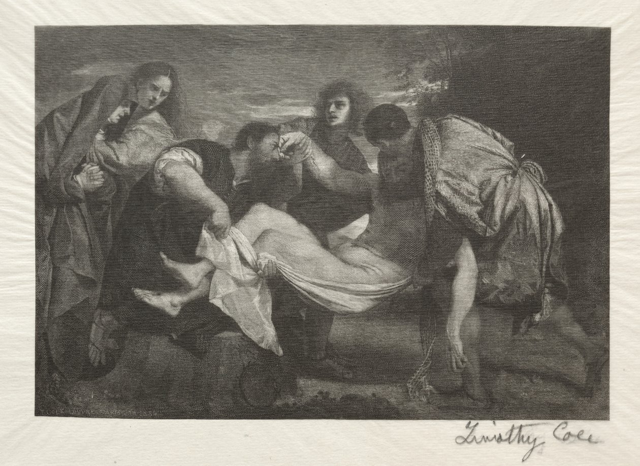 Staří italští mistři: The Entombment, 1889. od Timothy Cole
