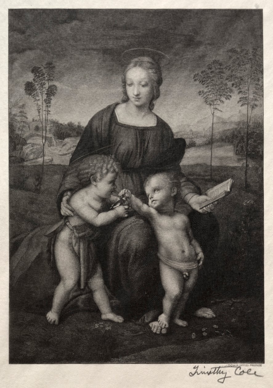 Staří italští mistři: Madona ze stehlíka, 1888-1892. od Timothy Cole
